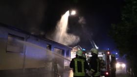 Feuer In Gleistal Agrar In Golmsdorf Bei Jena 00034